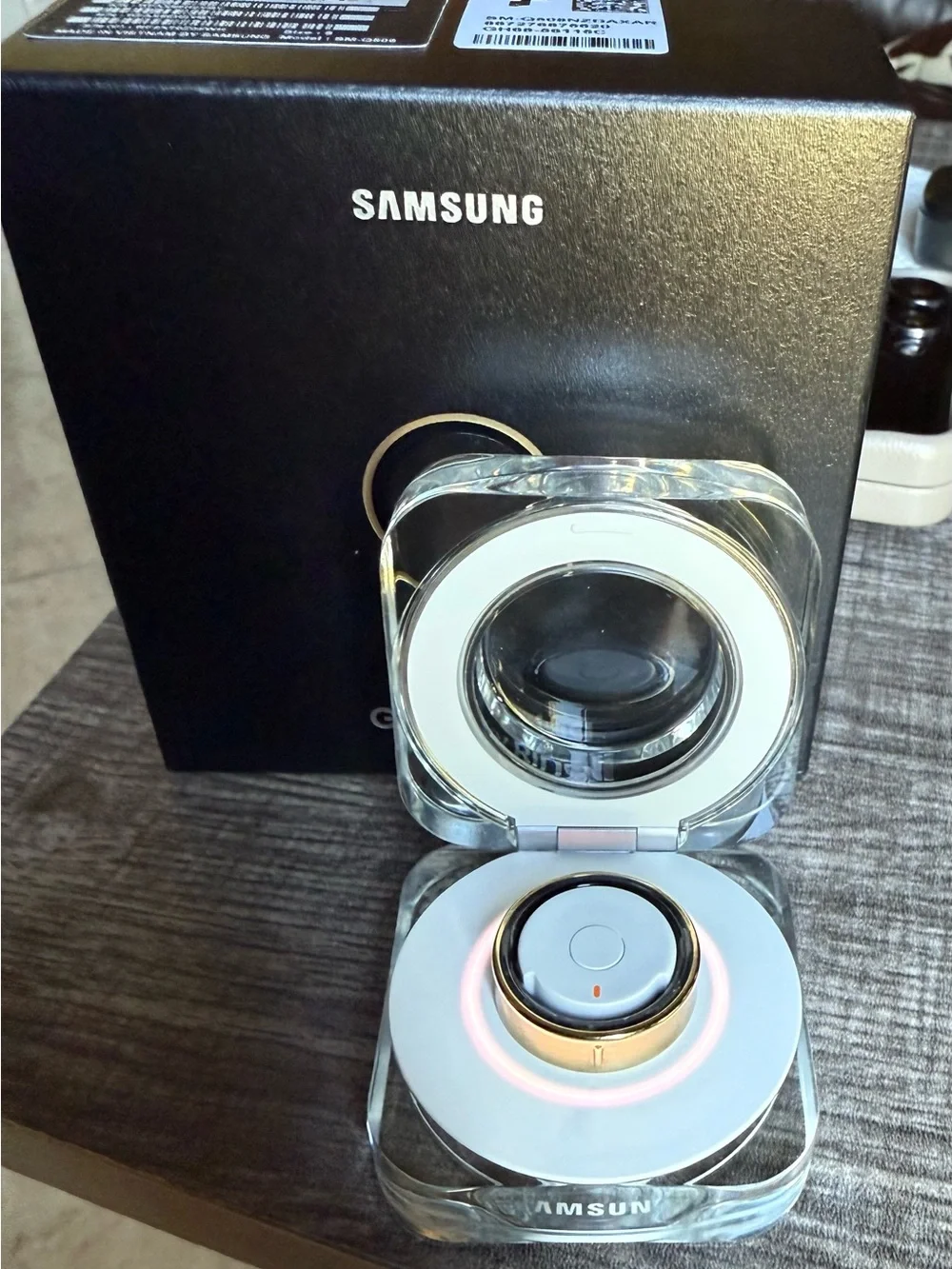 Samsung Galaxy Ring Box - Titanium Gold size 8 Never Used✨✨